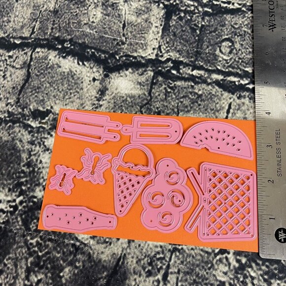 BoBunny SUMMER PICNIC 12839024 Die Cutting Dies 9PC - Picture 6 of 6